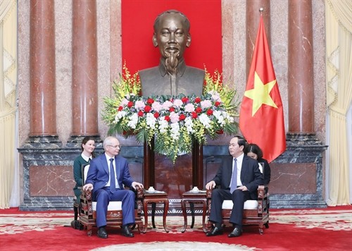 Chủ tịch nước Trần Đại Quang tiếp Thủ tướng Cộng hòa Bashkortostan R. Kh. Mardanov