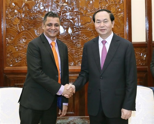 Chủ tịch nước Trần Đại Quang tiếp Tổng Giám đốc tập đoàn TATA tại Việt Nam