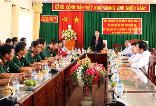 Chủ tịch Quốc hội Nguyễn Thị Kim Ngân thăm, chúc Tết tại Bến Tre