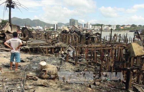 Khánh Hòa: Khẩn trương khắc phục hậu quả vụ cháy nhiều căn nhà ở thành phố Nha Trang