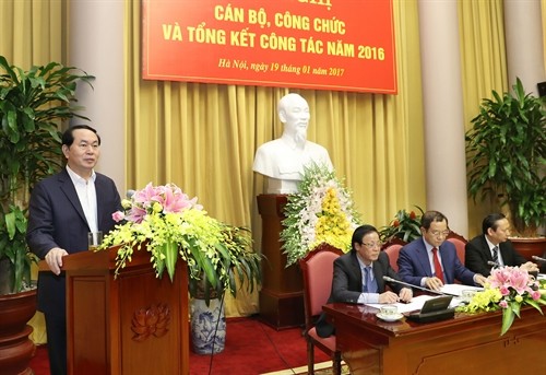 Chủ tịch nước Trần Đại Quang: Nâng cao chất lượng công tác tham mưu, phục vụ của Văn phòng Chủ tịch nước