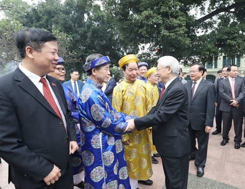 Tổng Bí thư Nguyễn Phú Trọng thăm, chúc Tết Đảng bộ, chính quyền, nhân dân thành phố Hà Nội