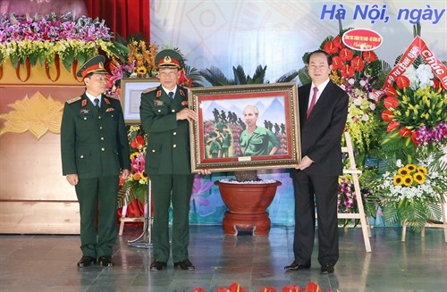 Chủ tịch nước Trần Đại Quang dự Lễ kỷ niệm 40 năm Ngày truyền thống Học viện Quốc phòng