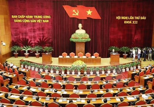 越共第十二届中央委员会第六次全体会议在河内圆满闭幕