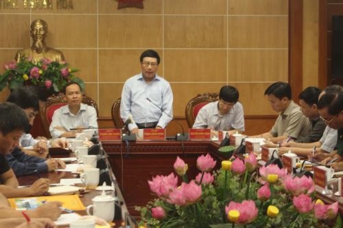 政府副总理范平明视察清化省灾后恢复重建工作