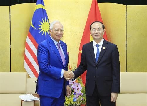 APEC2017：越南国家主席陈大光会见马来西亚总理纳吉布