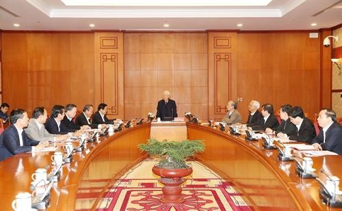 Tổng Bí thư Nguyễn Phú Trọng chủ trì họp Thường trực Ban Chỉ đạo Trung ương về phòng, chống tham nhũng