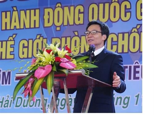 越南政府副总理武德儋 让艾滋病患者不再受歧视
