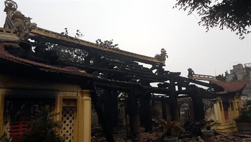 Vụ hỏa hoạn tại Đình Lưu, Thái Bình: Lời cảnh báo đối với nhiều di tích