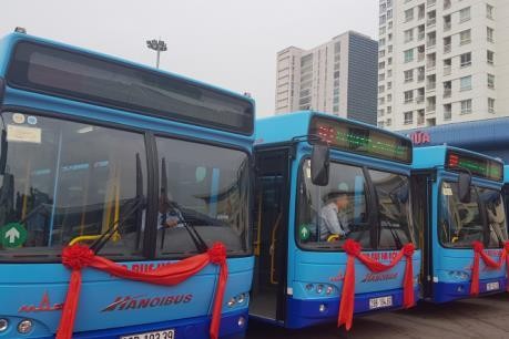 Hà Nội lần đầu tiên đưa vào khai thác xe buýt mới tiêu chuẩn châu Âu