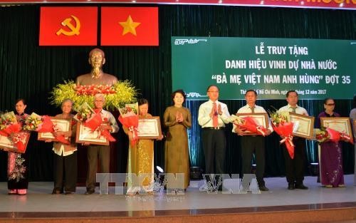 Thành phố Hồ Chí Minh: Truy tặng danh hiệu “Bà mẹ Việt Nam Anh hùng” cho 18 Mẹ