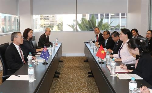 越南国会主席阮氏金银会见澳大利亚企业代表