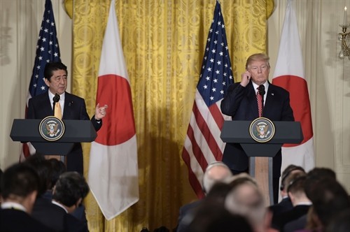 Lãnh đạo Mỹ, Nhật tổ chức cuộc gặp thượng đỉnh đầu tiên