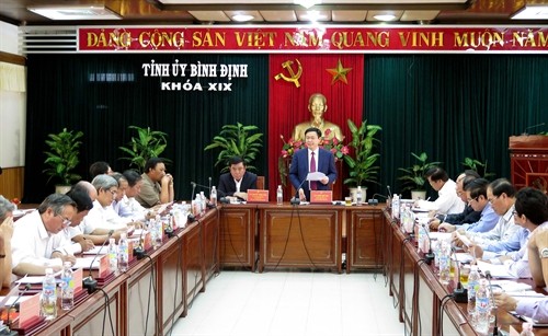Phó Thủ tướng Vương Đình Huệ thăm và làm việc tại tỉnh Bình Định