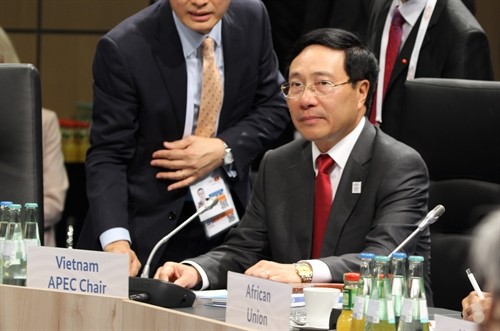 Phó Thủ tướng, Bộ trưởng Ngoại giao Việt Nam Phạm Bình Minh tham dự Hội nghị Bộ trưởng Ngoại giao Nhóm G20