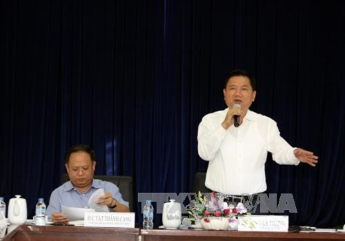 Đồng chí Đinh La Thăng làm việc với Đảng ủy Sở Y tế Thành phố Hồ Chí Minh