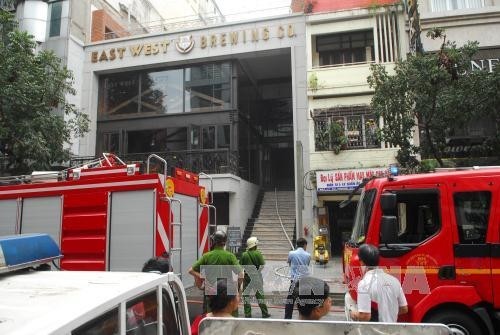 Dập tắt kịp thời đám cháy nhà hàng tại trung tâm quận 1, Thành phố Hồ Chí Minh