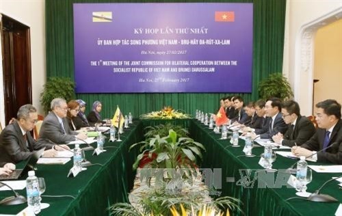 越南与文莱双边合作委员会召开第一次外交部长级会议