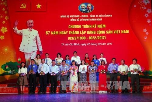 Thành Đoàn Thành phố Hồ Chí Minh kỷ niệm 87 năm Ngày thành lập Đảng Cộng sản Việt Nam
