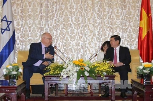 Tổng thống Israel thăm và làm việc tại Thành phố Hồ Chí Minh