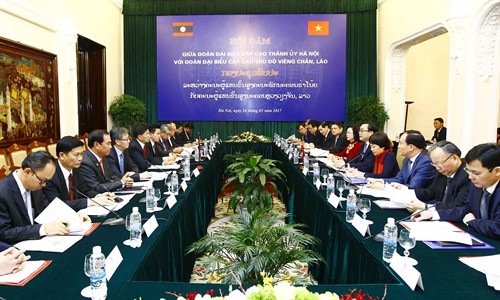 Nâng cao hiệu quả hợp tác giữa Thủ đô Hà Nội và Thủ đô Viêng Chăn (Lào)
