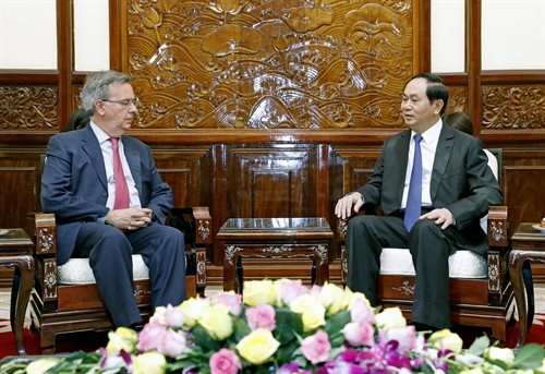 Chủ tịch nước Trần Đại Quang tiếp Đại sứ Tây Ban Nha