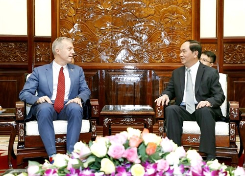 Chủ tịch nước Trần Đại Quang tiếp Đại sứ Hoa Kỳ Ted Osius