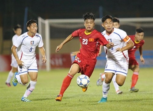 2017年第一届U19国际足球锦标赛：越南队击败（中国）台北队