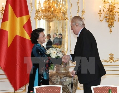 越南国会主席阮氏金银访问捷克开展会见活动