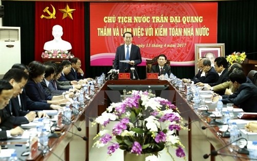 越南国家主席陈大光： 国家审计署应主动参与反腐败工作 防止国家资产流失