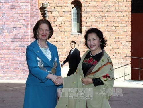 越南国会主席阮氏金银会见瑞典斯德哥尔摩市市长