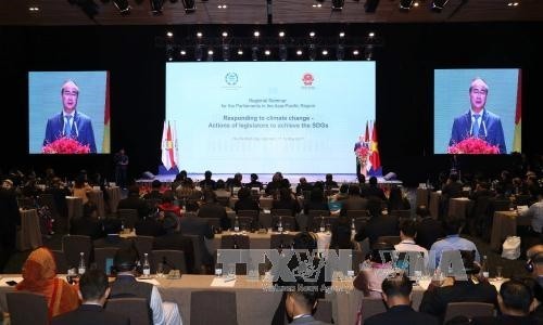Khai mạc Hội nghị chuyên đề IPU Khu vực châu Á-Thái Bình Dương về ứng phó với biến đổi khí hậu