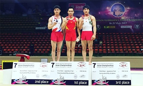 2017年亚洲体操锦标赛：越南运动员黎清松夺金