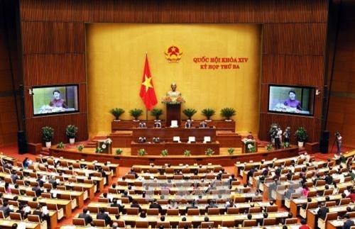 越南第十四届国会第三次会议隆重开幕