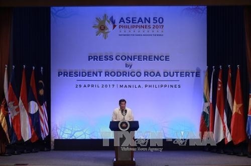 菲律宾总统杜特尔特发表东盟主席声明