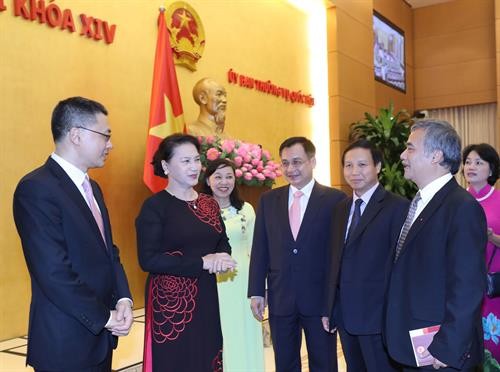 国会主席阮氏金银会见越南驻外大使和外交代表机构首席代表