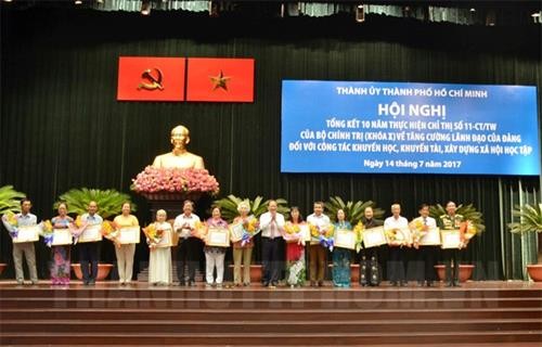 Thành phố Hồ Chí Minh tập trung thực hiện hiệu quả việc xây dựng xã hội học tập