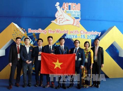 越南学生在2017年国际化学奥林匹克竞赛中获得有史以来最佳成绩