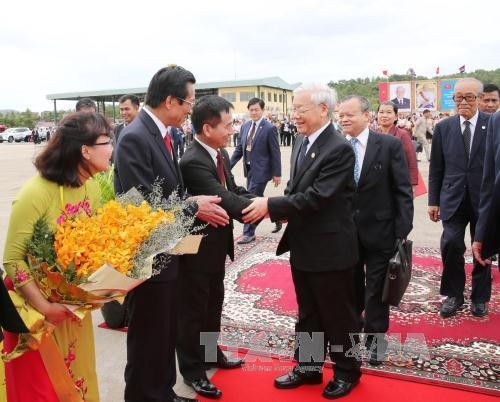 越共中央总书记阮富仲圆满结束对柬埔寨的国事访问