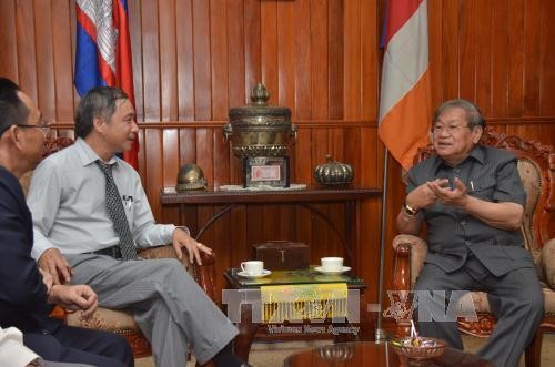 柬埔寨信息部长会见越南新闻媒体机构代表