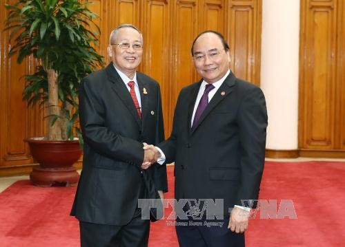 越南领导人会见柬埔寨参议院第一副主席奈北纳