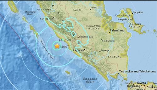 印尼明古鲁省发生6.6级地震