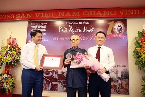 Trao Giải thưởng Bùi Xuân Phái – Vì tình yêu Hà Nội năm 2017