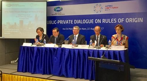 2017年APEC会议：改善原产地规则体系为建设《亚太自由贸易区》做好准备
