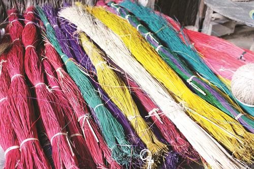朔庄省永珠市镇乐和乡努力保护织席传统手工艺业