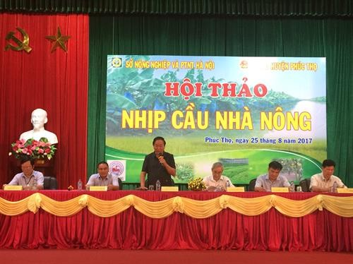 Hội thảo "Nhịp cầu nhà nông" đến với nông dân huyện Phúc Thọ