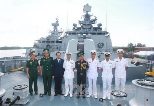 印度海军军船访问海防市