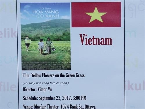 越南电影《我看见黄花在绿草中摇曳》在渥太华东盟电影周放映