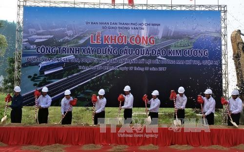 Thành phố Hồ Chí Minh khởi công xây dựng cầu qua đảo Kim Cương