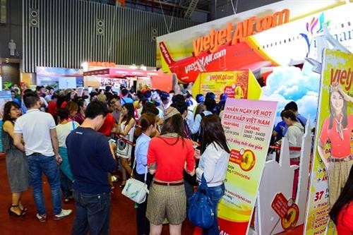 越捷在2017年胡志明市国际旅游博览会推出70万张零越盾起机票